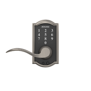 Schlage Touch Keyless Touchscreen Lever with Camelot trim and