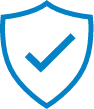 Icon indicating that Schlage products are covered under a warranty