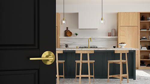 Mid-century modern kitchen.