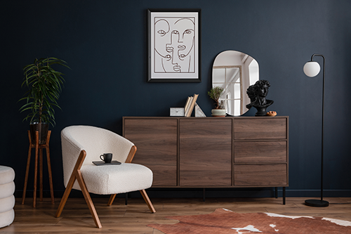Mid-century modern interior