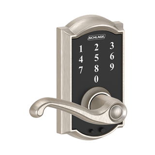 keypad lock with flair lever