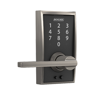 keypad lock with latitude lever