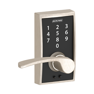 keypad lock with latitude lever