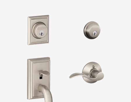 double cylinder door handle