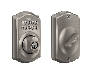 Silver finish Keypad deadbolt door lock