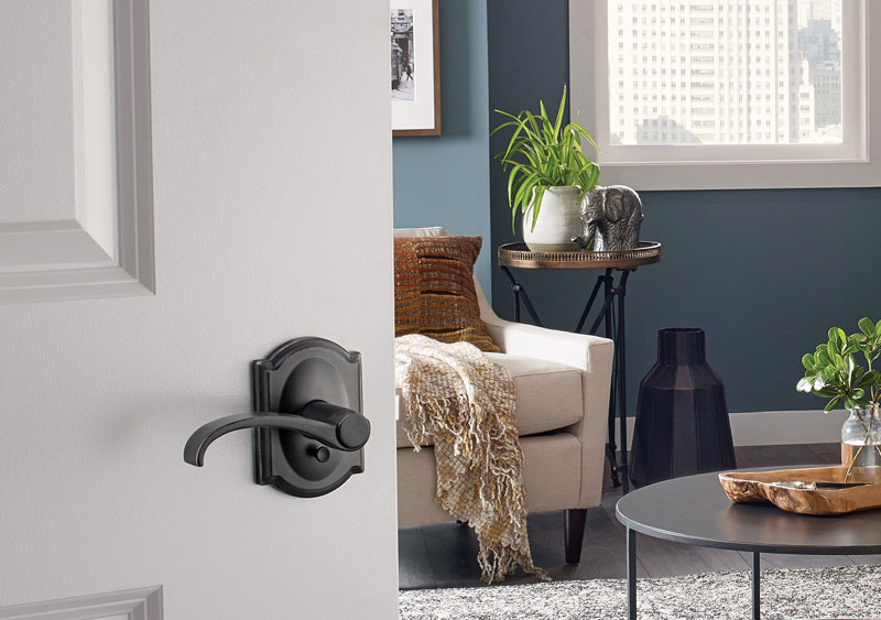 matte black door hardware for historical homes