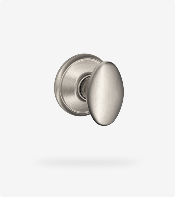 Transitional style knobs with oval holder