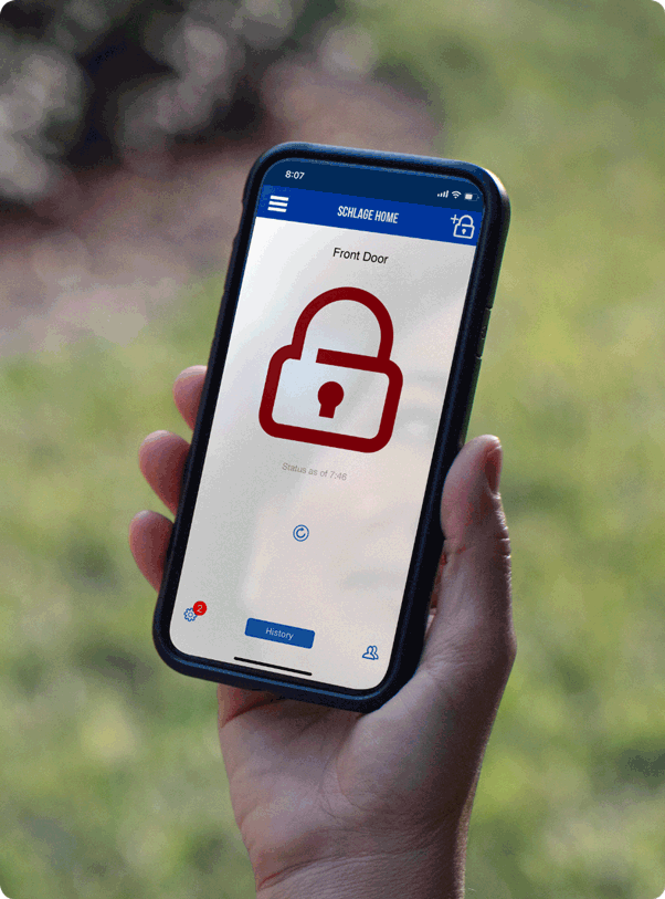 Using a mobile app to operate a smart lock