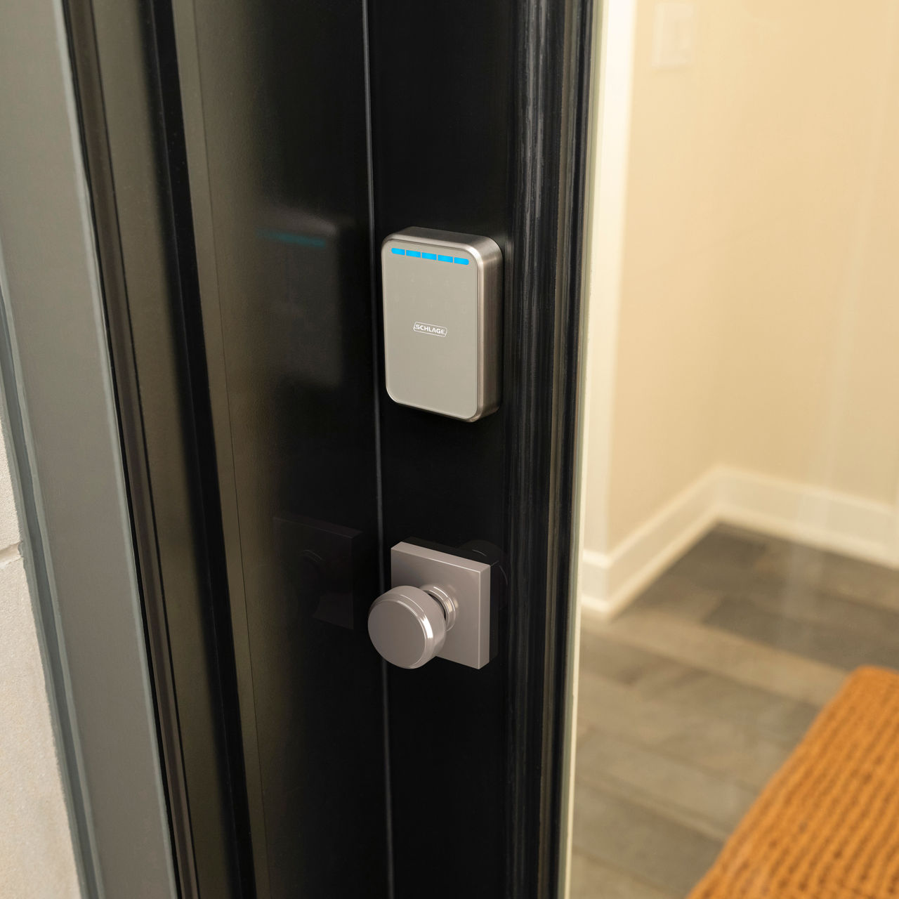 Schlage Sense Pro™ Smart Deadbolt and Bowery Knob with Collins Trim