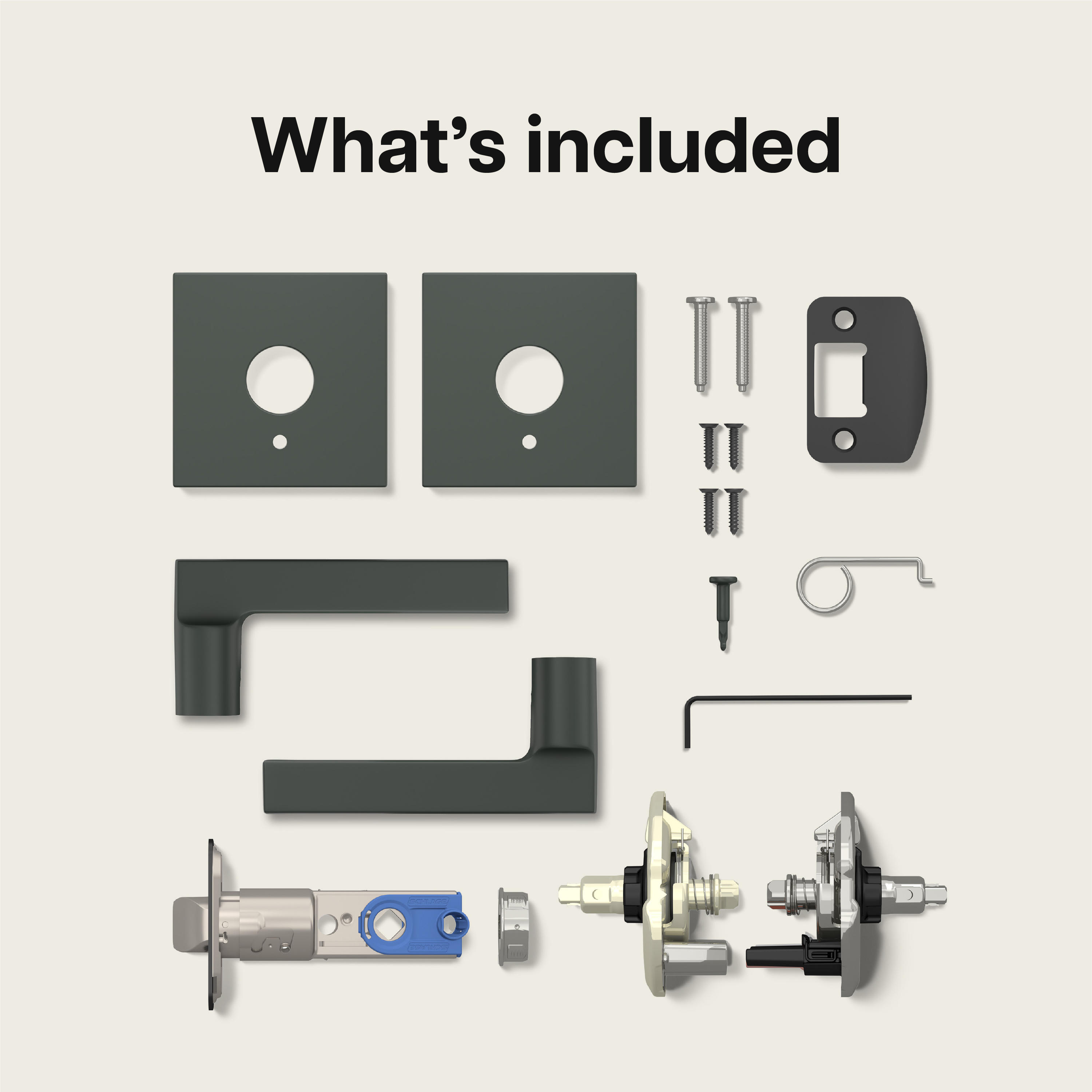 The Refined Finishes Collection Latitude Lever with Collins Trim