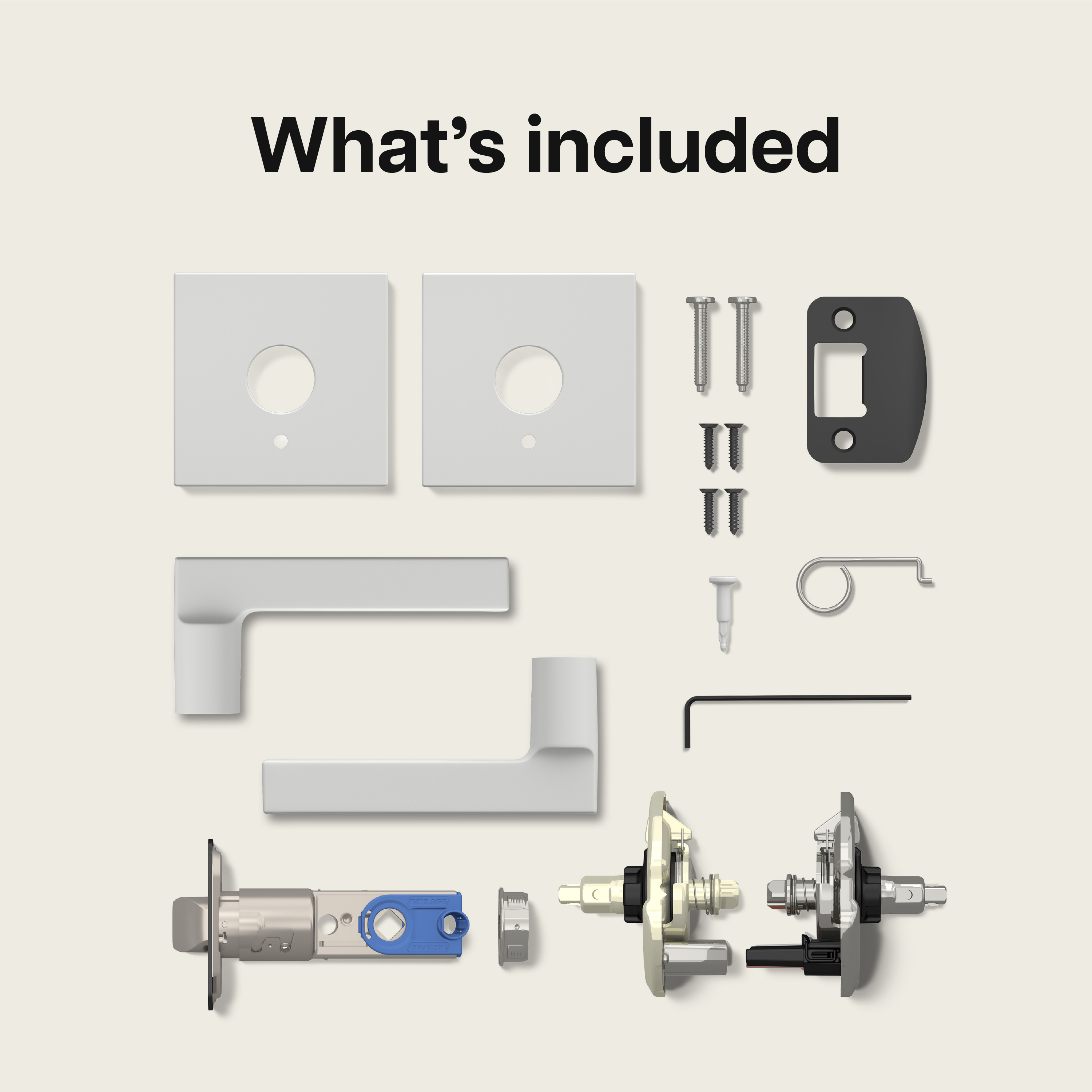 The Refined Finishes Collection Latitude Lever with Collins Trim