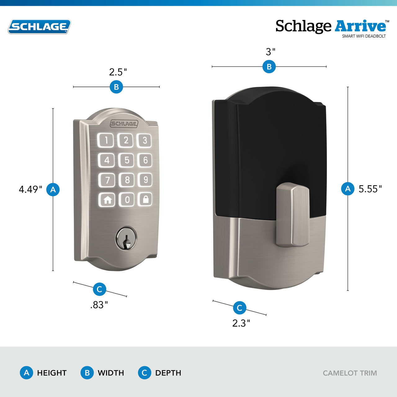 Schlage Arrive™ Smart WiFi Deadbolt