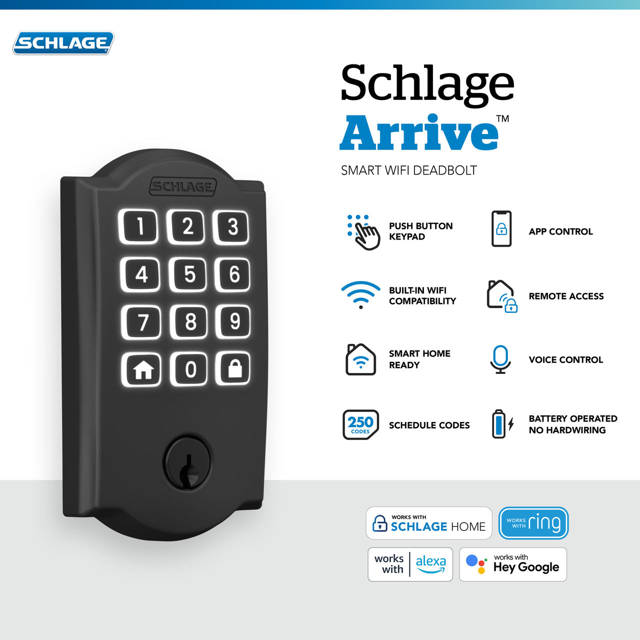 Schlage Arrive™ Smart WiFi Deadbolt