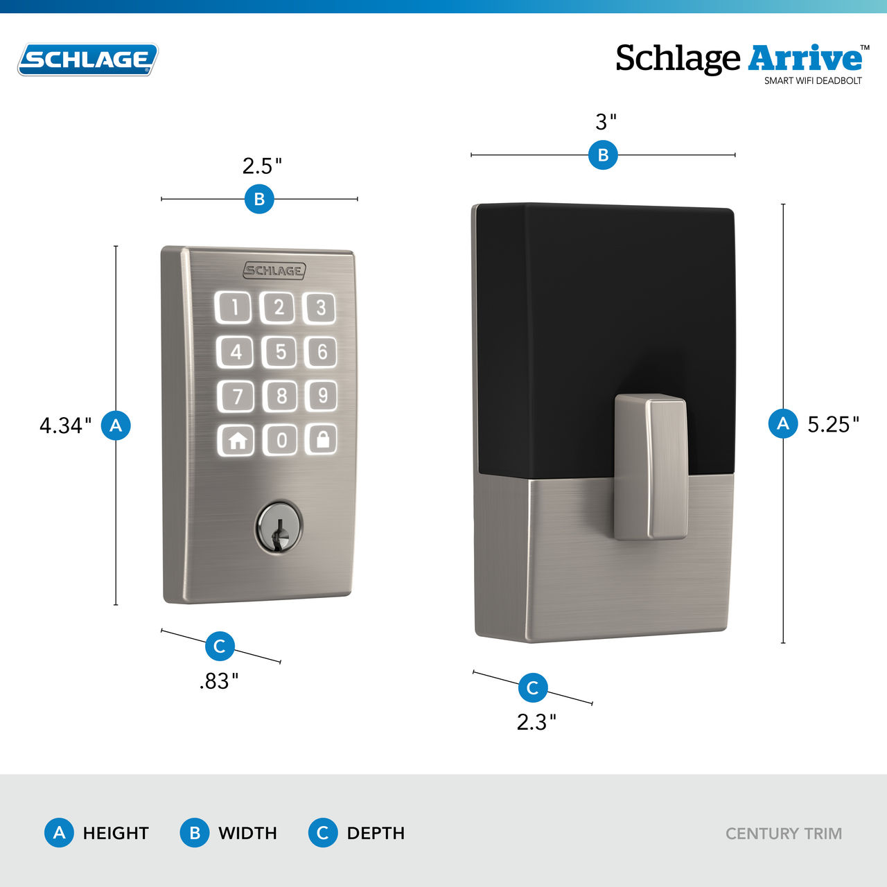 Schlage Arrive™ Smart WiFi Deadbolt