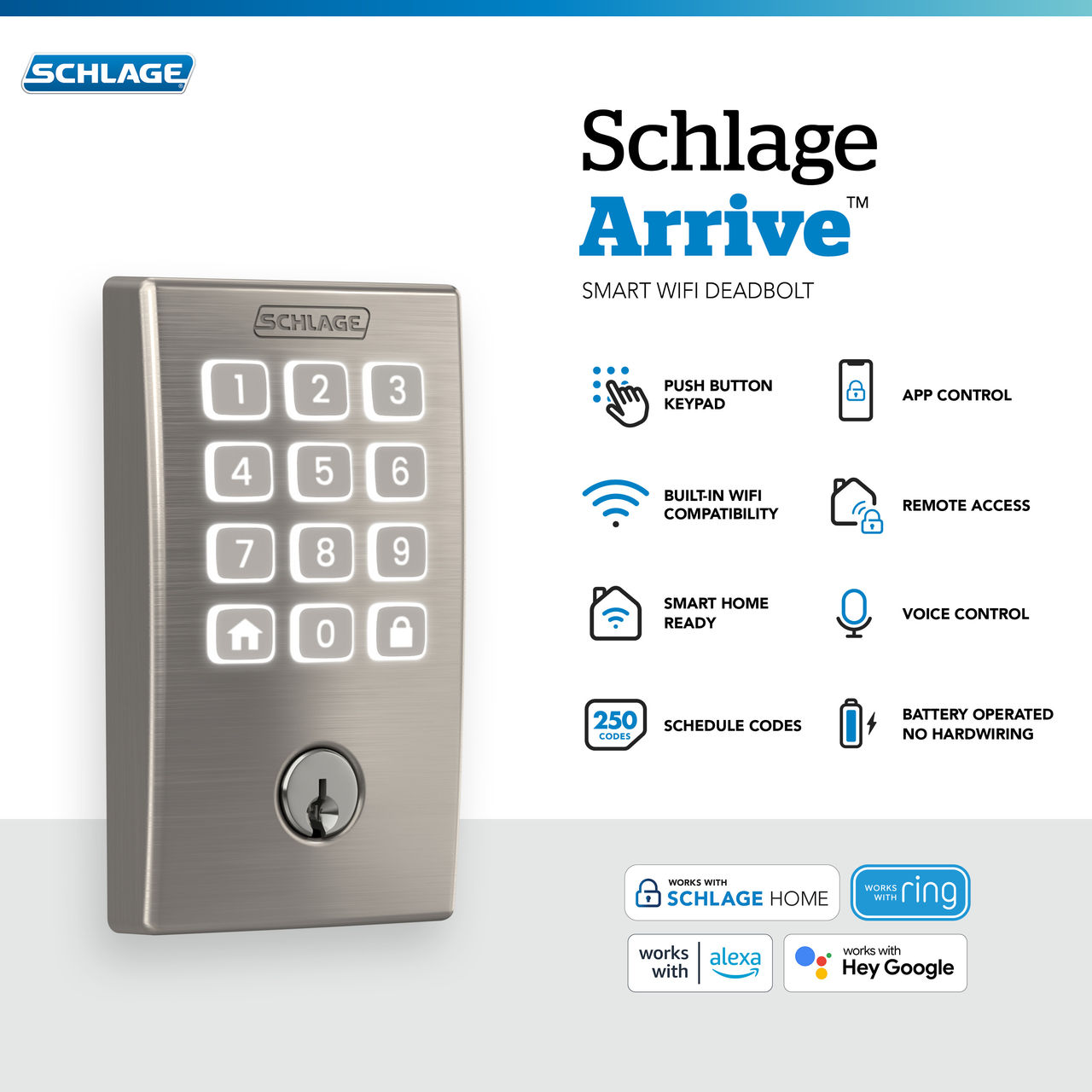Schlage Arrive™ Smart WiFi Deadbolt