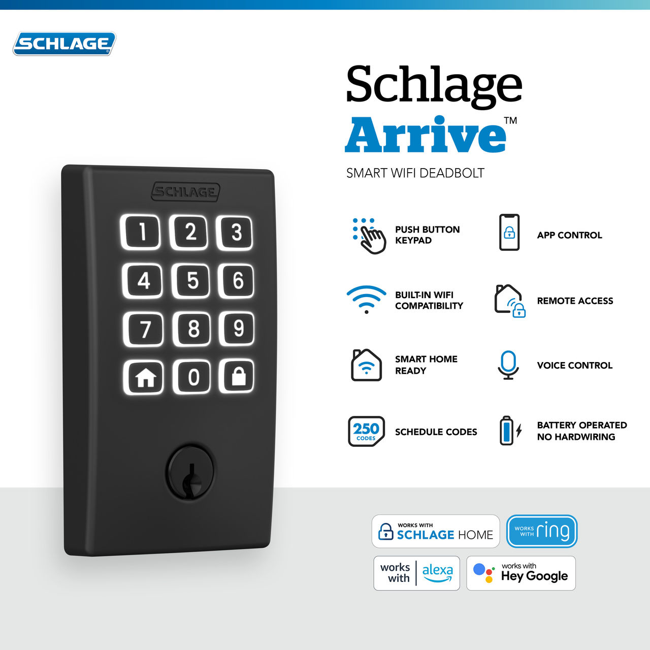 Schlage Arrive™ Smart WiFi Deadbolt