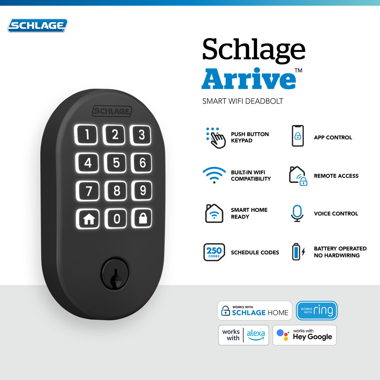 Schlage Arrive™ Smart WiFi Deadbolt