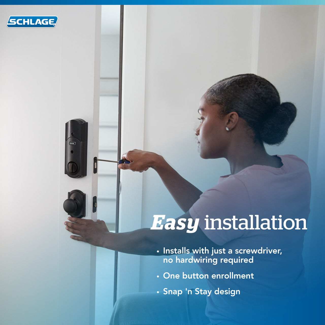 Schlage Connect™ Smart Deadbolt, Z-Wave Plus