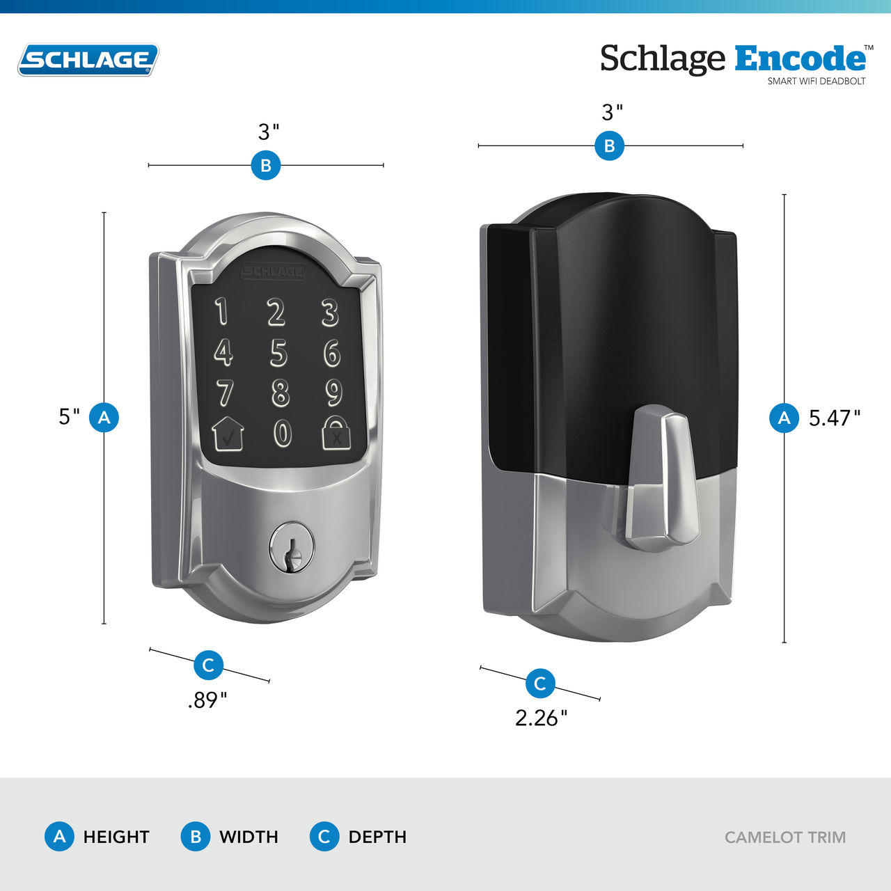Schlage Encode™ Smart WiFi Deadbolt