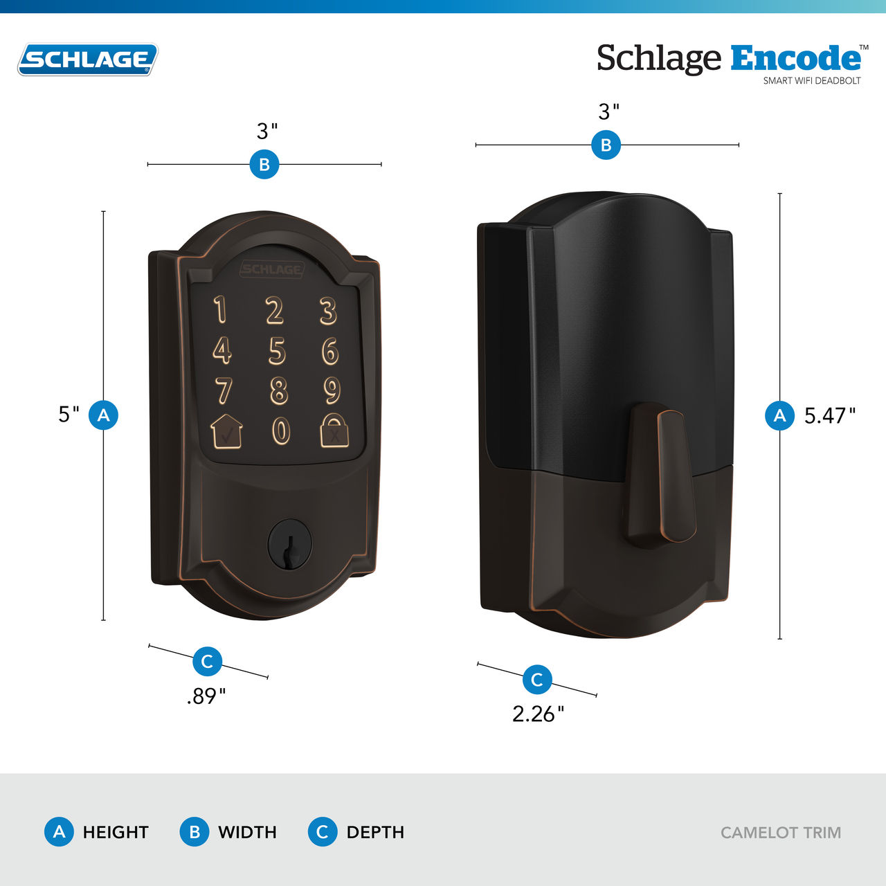 Schlage Encode™ Smart WiFi Deadbolt