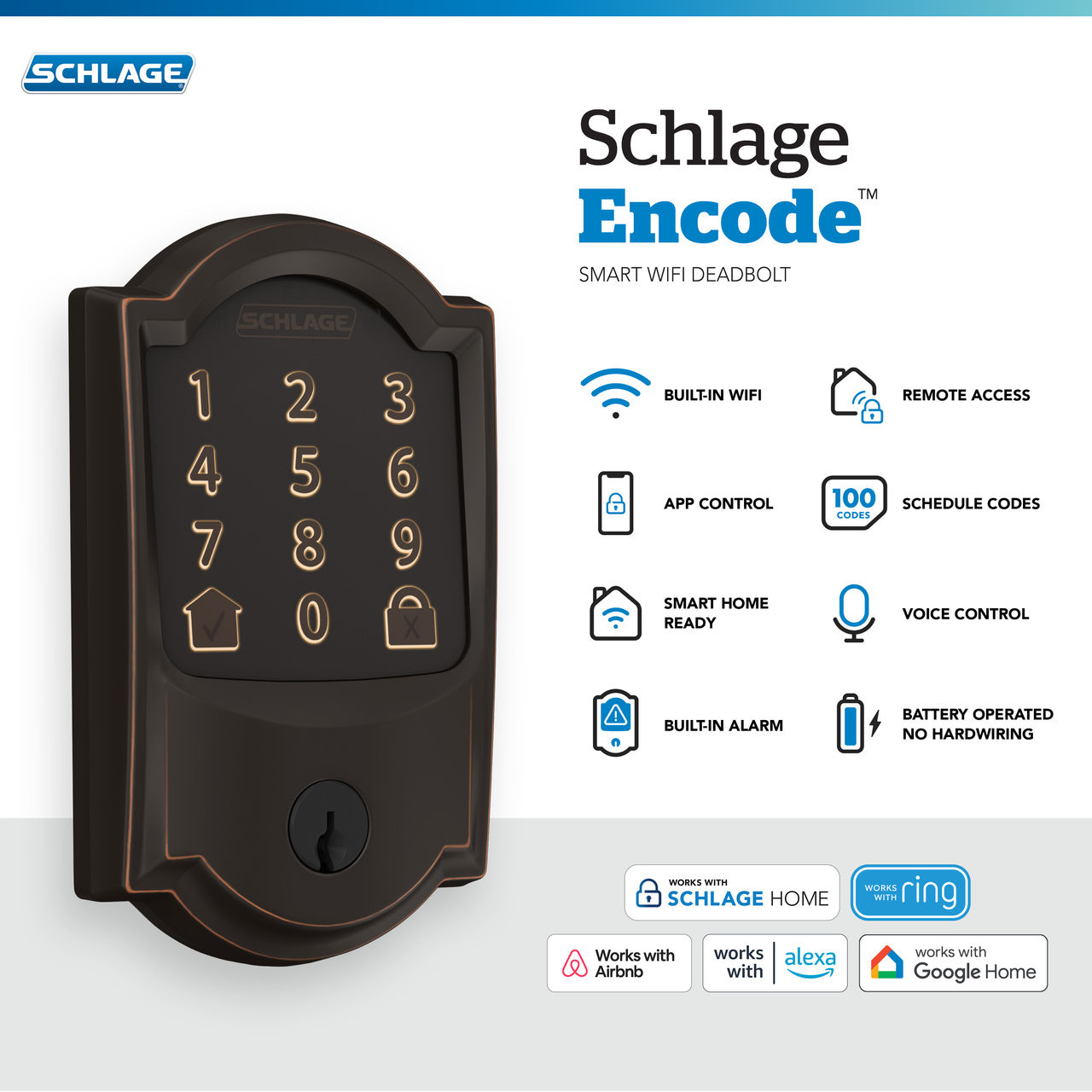 Schlage Encode™ Smart WiFi Deadbolt
