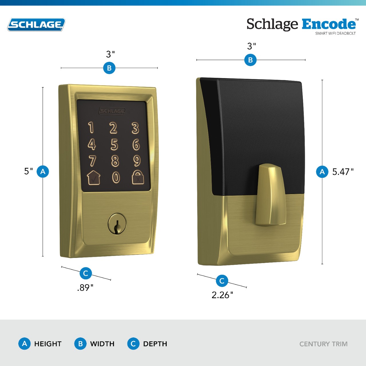 Schlage Encode™ Smart WiFi Deadbolt