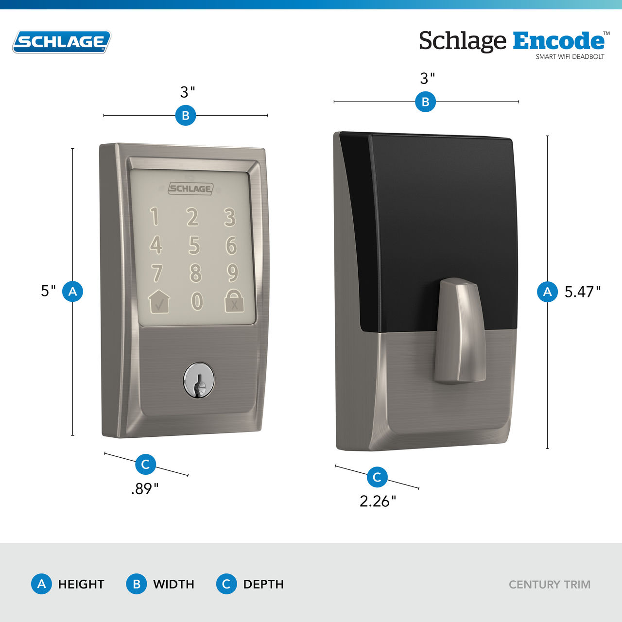 Schlage Encode™ Smart WiFi Deadbolt