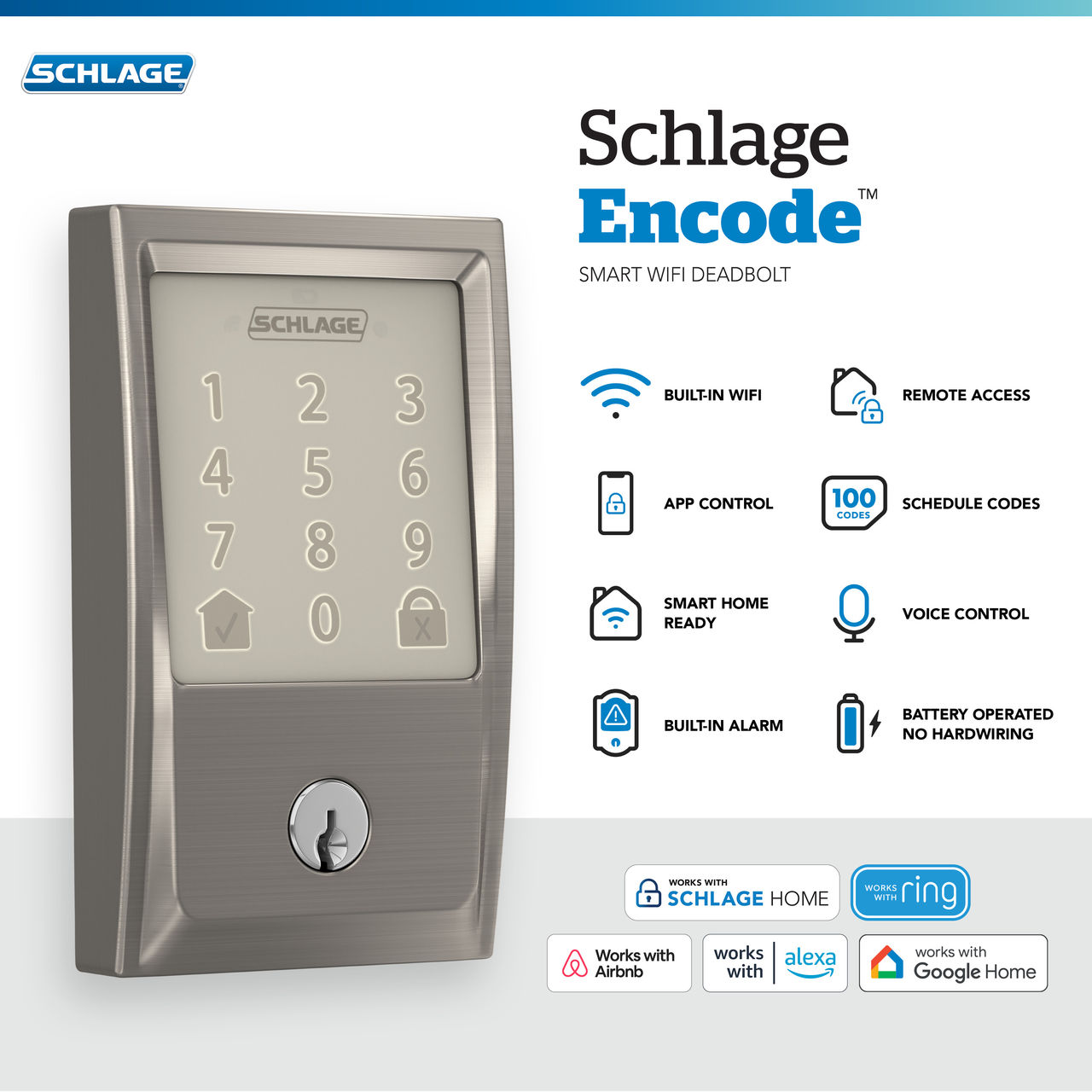 Schlage Encode™ Smart WiFi Deadbolt