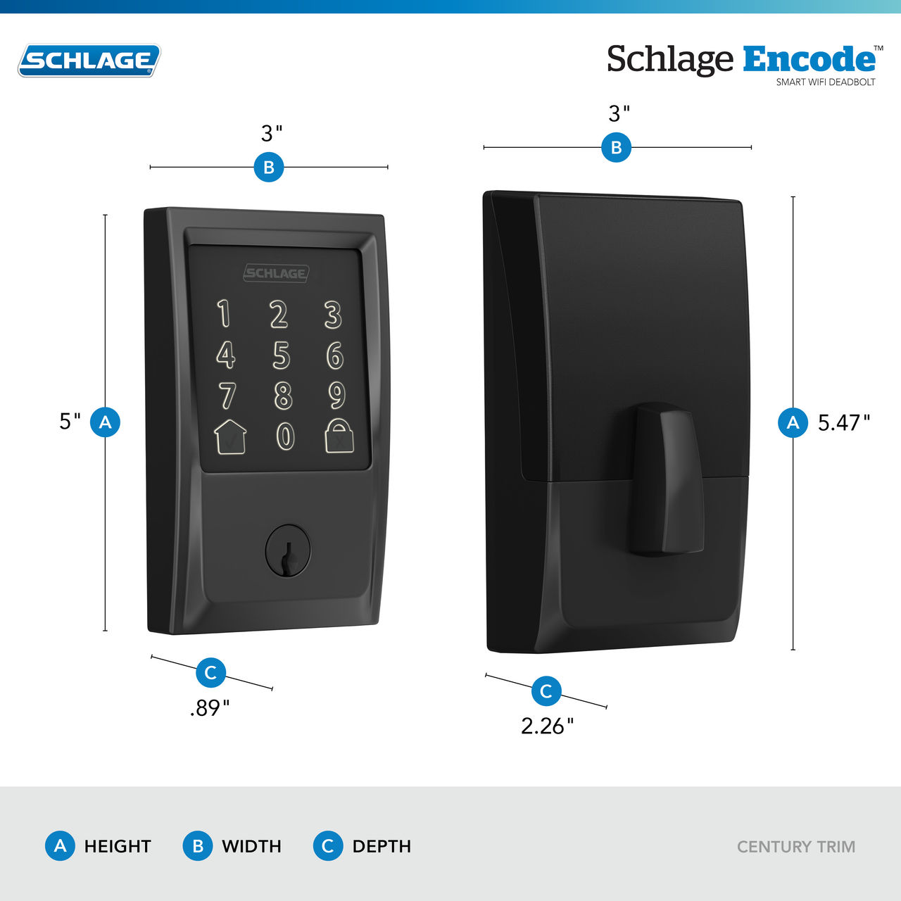 Schlage Encode™ Smart WiFi Deadbolt