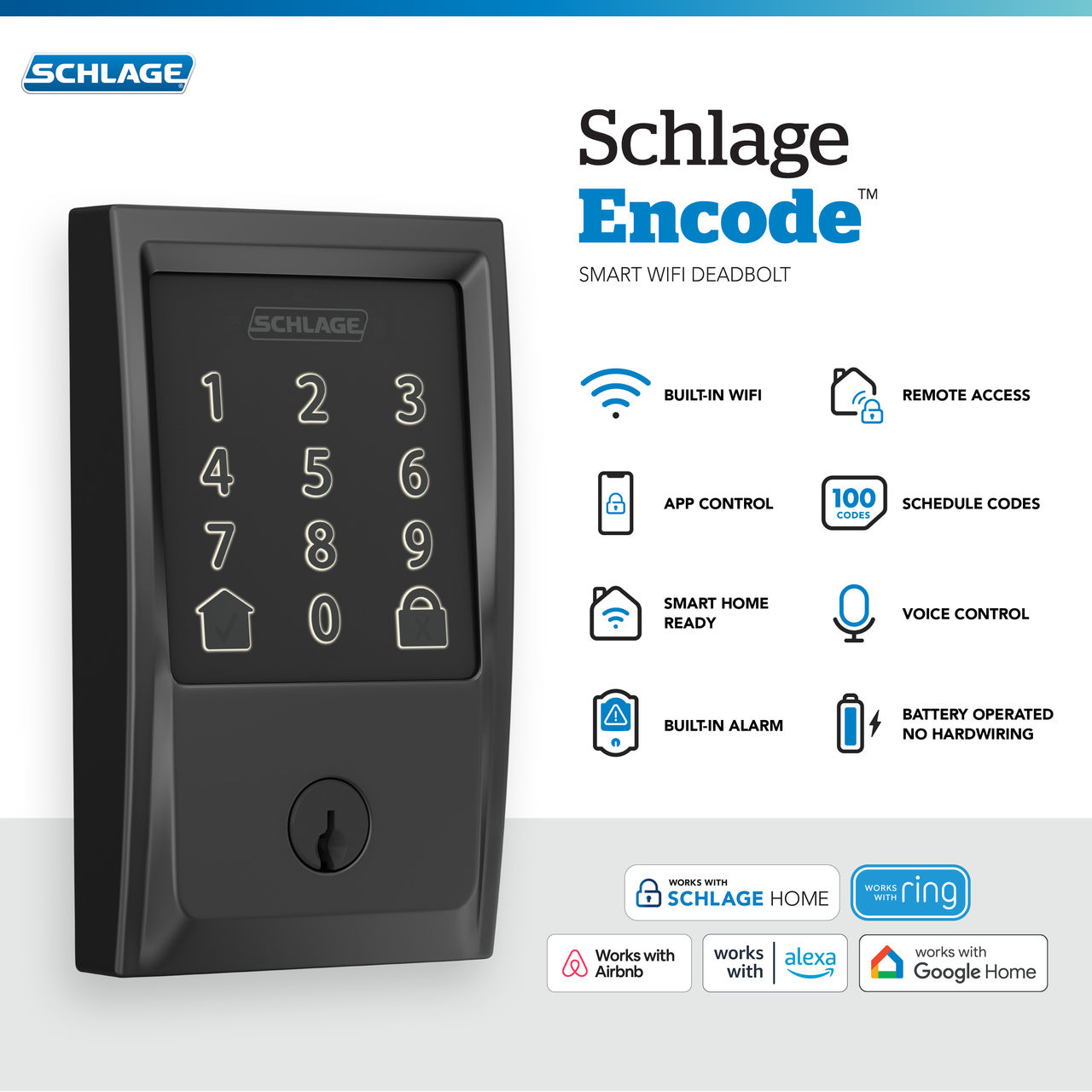 Schlage Encode™ Smart WiFi Deadbolt