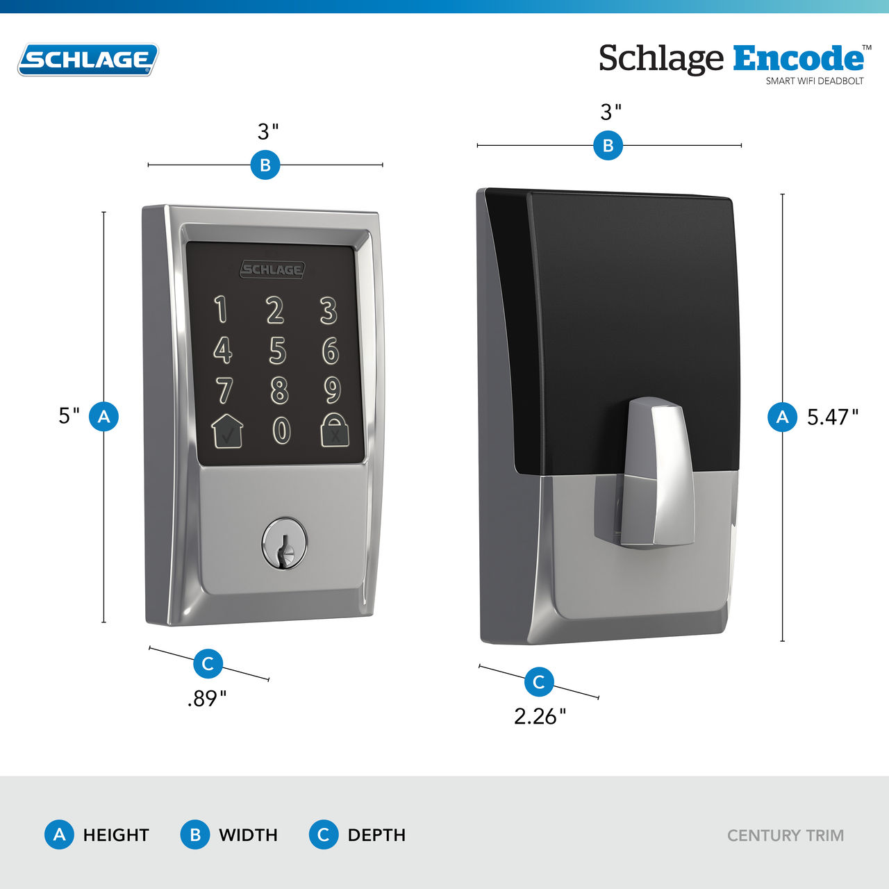 Schlage Encode™ Smart WiFi Deadbolt