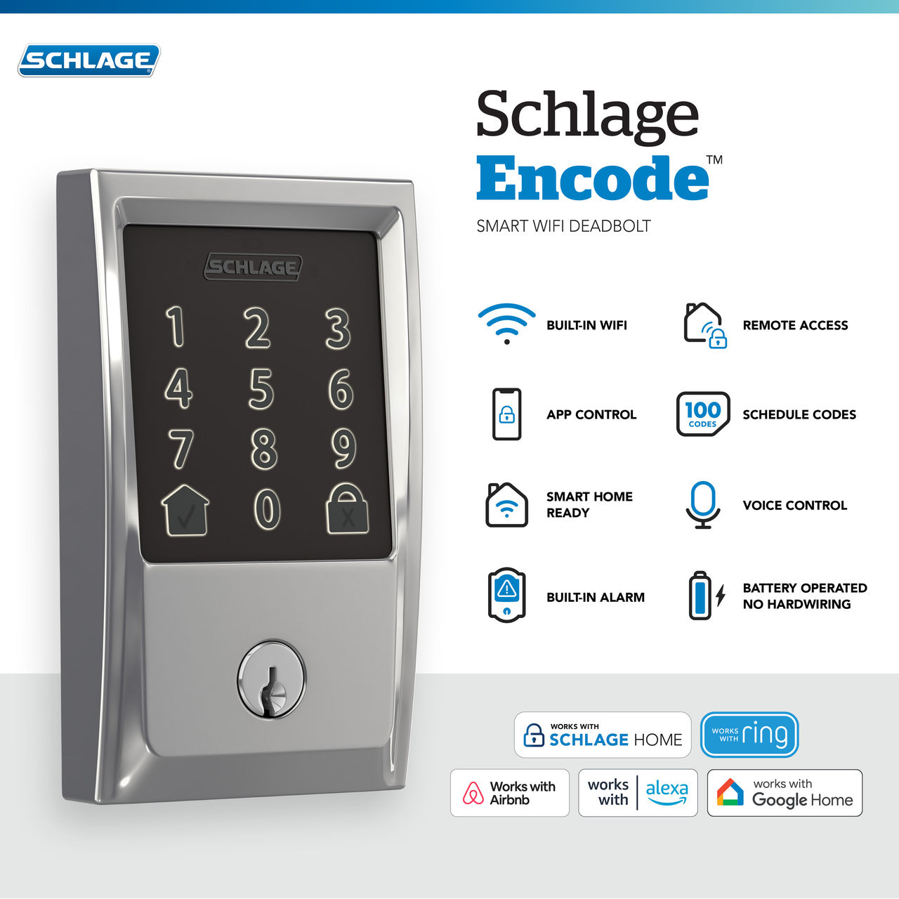 Schlage Encode™ Smart WiFi Deadbolt