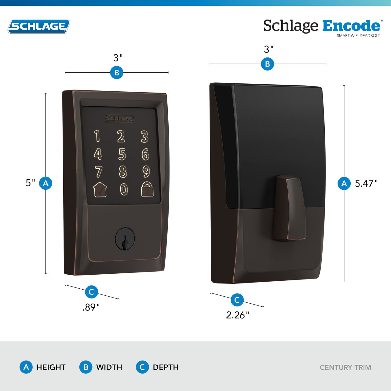 Schlage Encode™ Smart WiFi Deadbolt