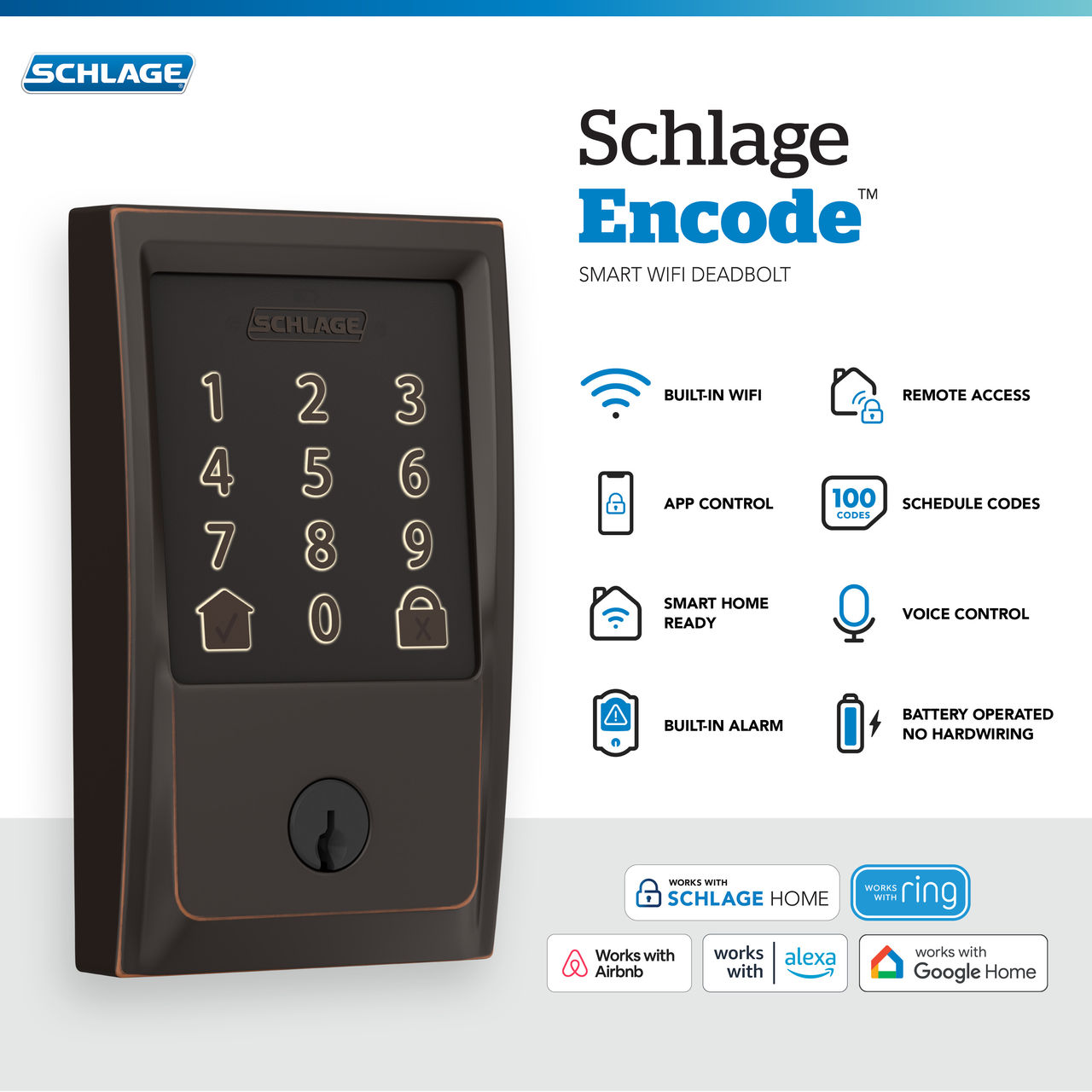 Schlage Encode™ Smart WiFi Deadbolt