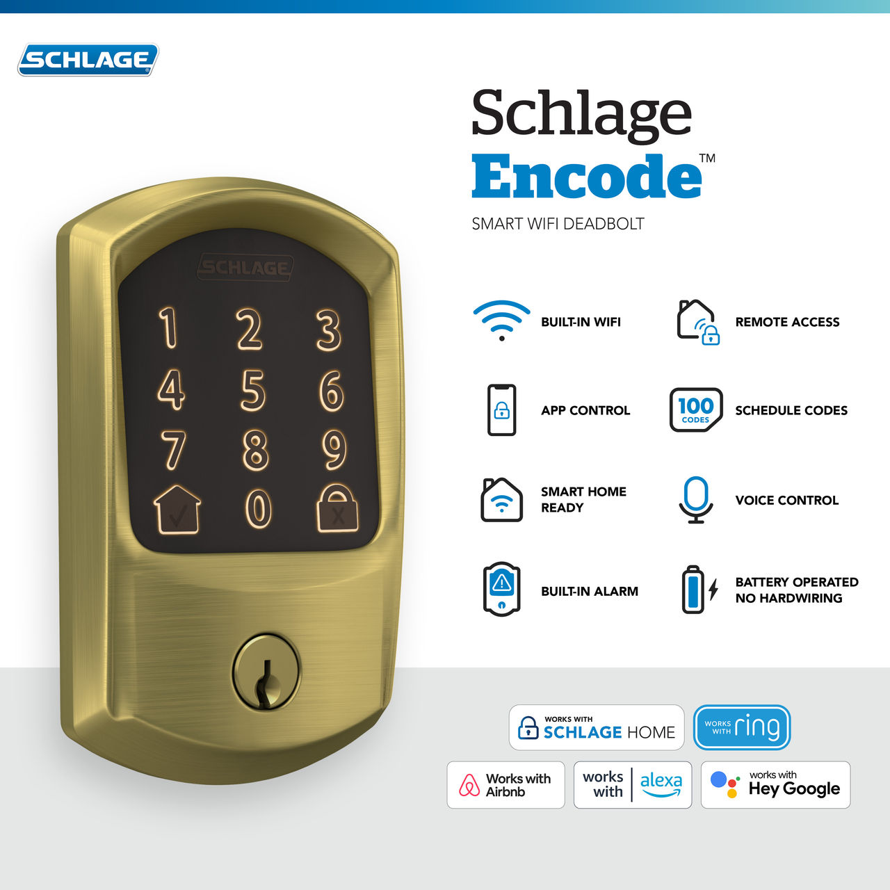Schlage Encode™ Smart WiFi Deadbolt