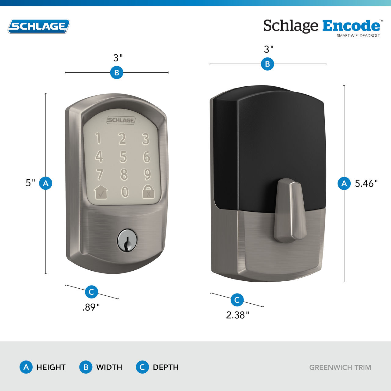 Schlage Encode™ Smart WiFi Deadbolt