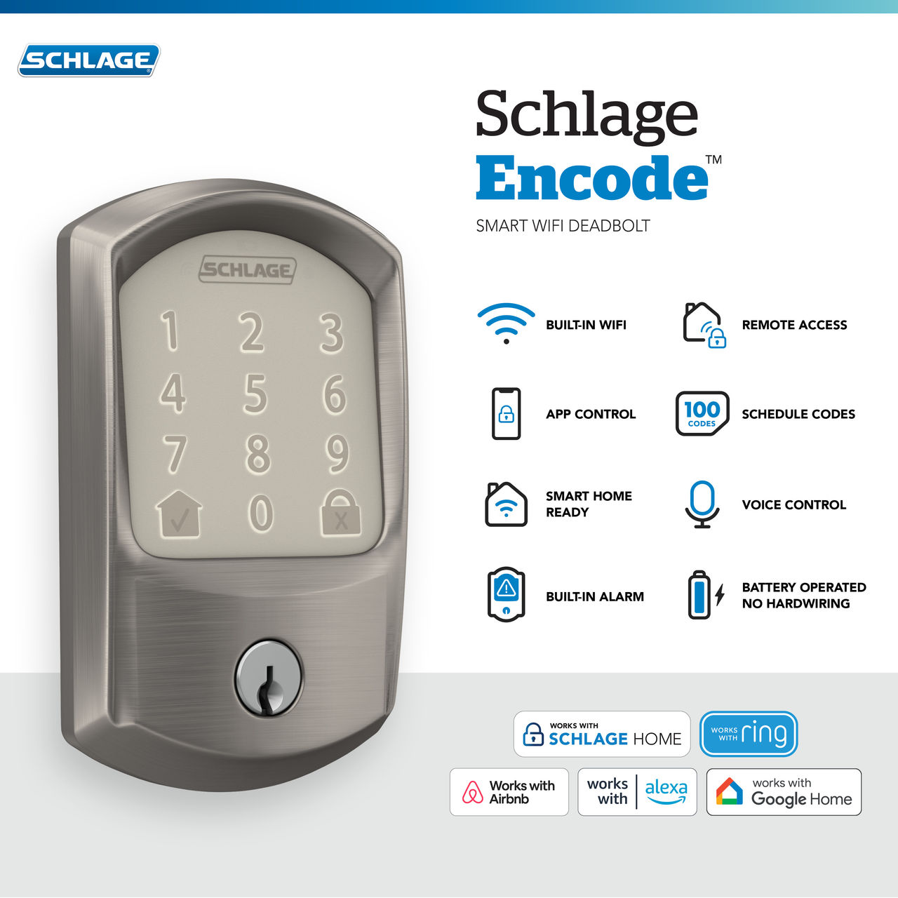Schlage Encode™ Smart WiFi Deadbolt