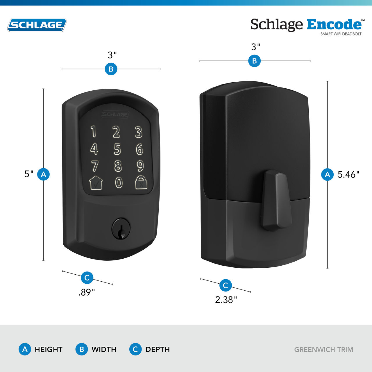 Schlage Encode™ Smart WiFi Deadbolt