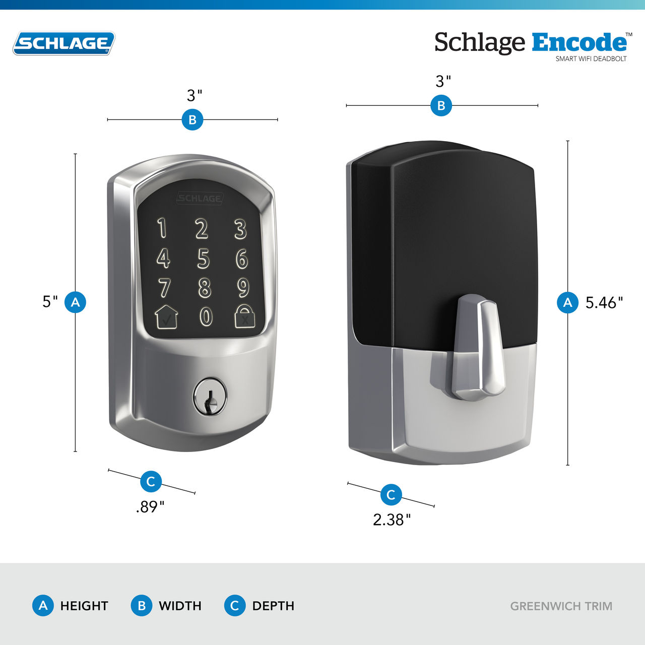 Schlage Encode™ Smart WiFi Deadbolt