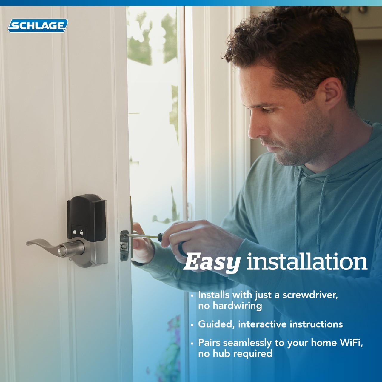 Schlage Encode™ Smart WiFi Lever with Accent Lever