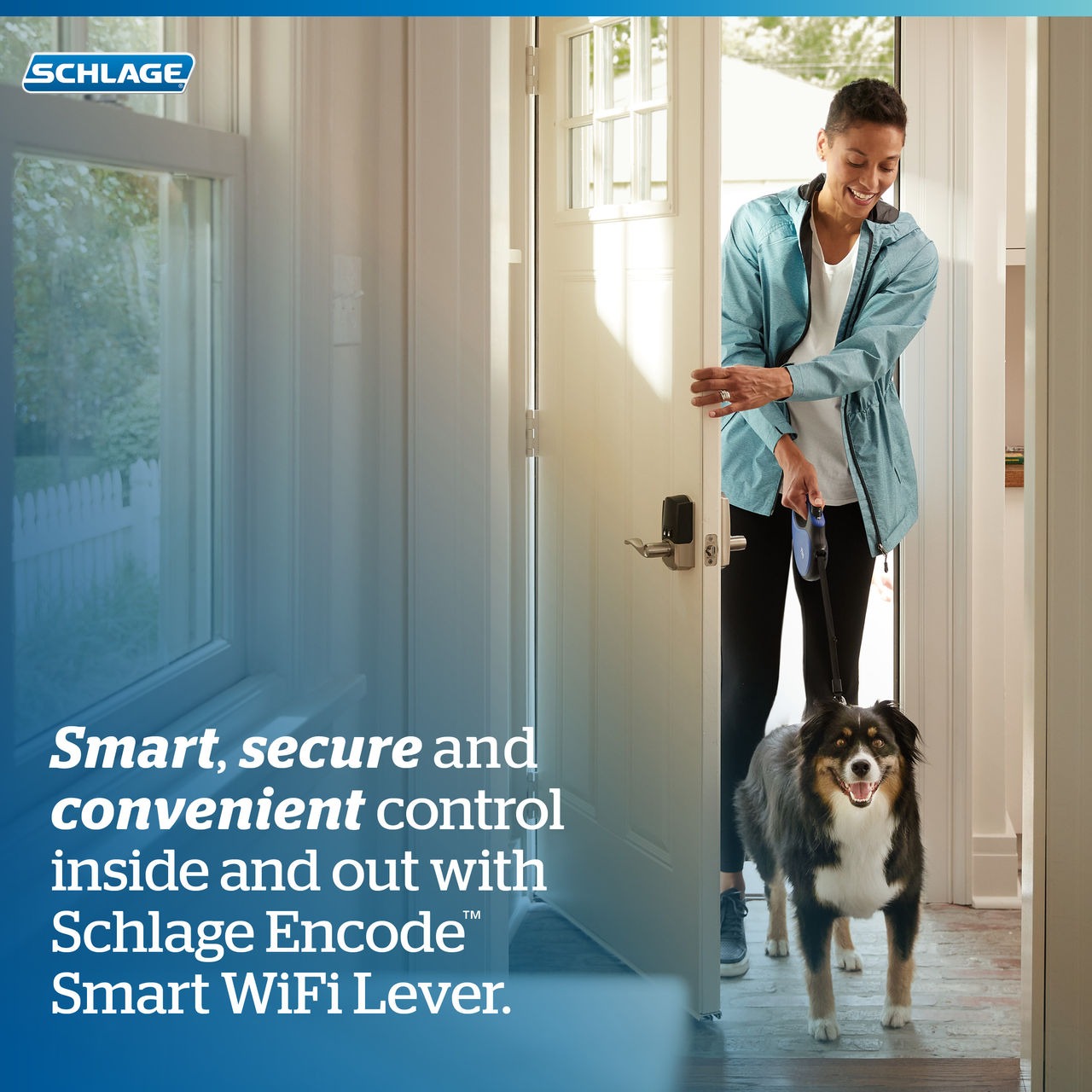 Schlage Encode™ Smart WiFi Lever with Accent Lever