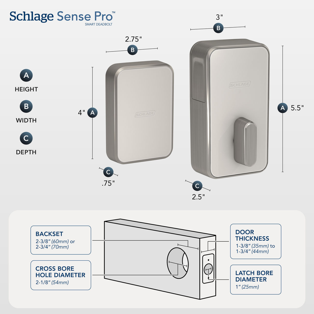 Schlage Sense Pro™ Smart Deadbolt