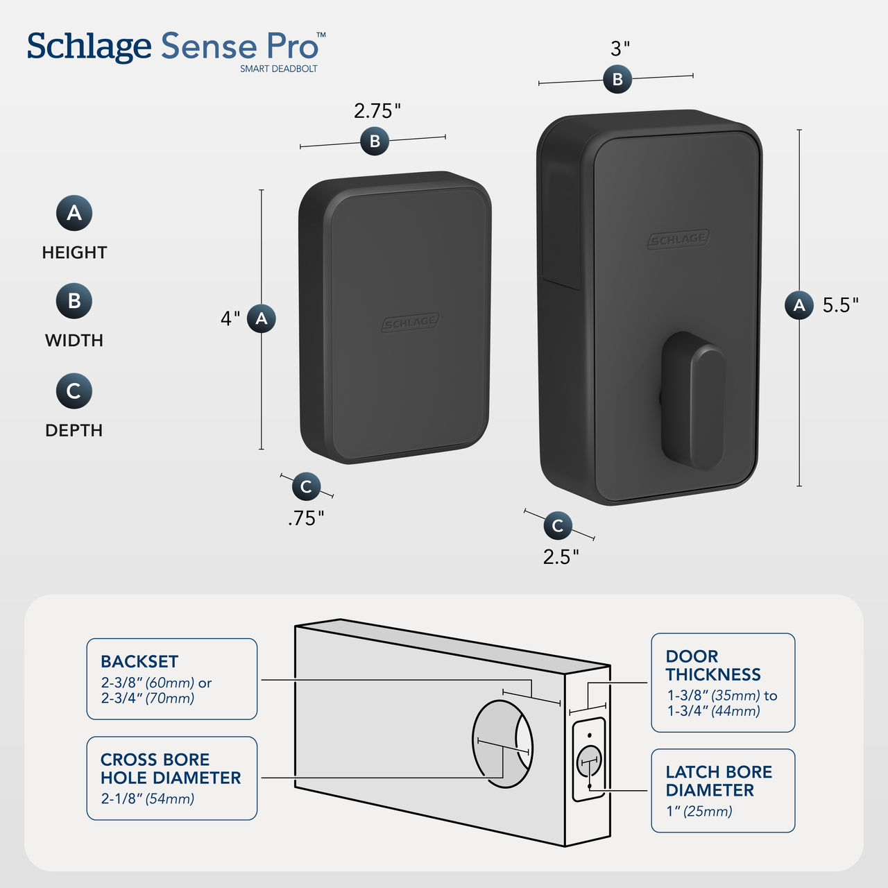 Schlage Sense Pro™ Smart Deadbolt