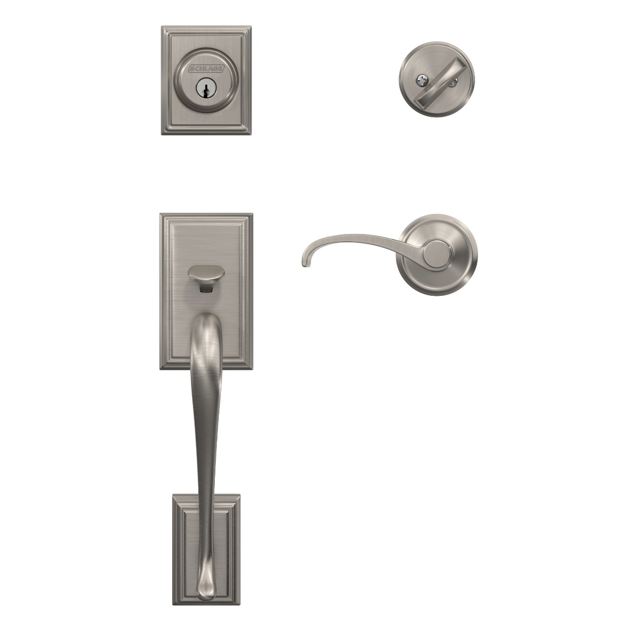 Custom Single Cylinder Handleset and Whitney Lever with Alden Trim