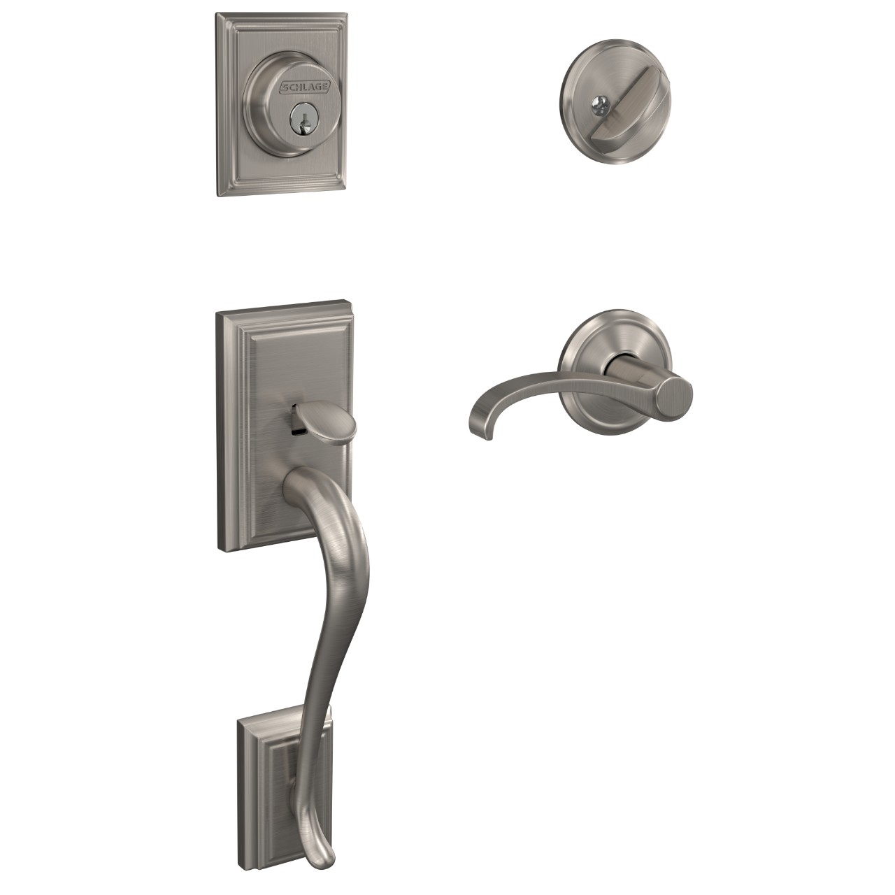 Custom Single Cylinder Handleset and Whitney Lever with Alden Trim
