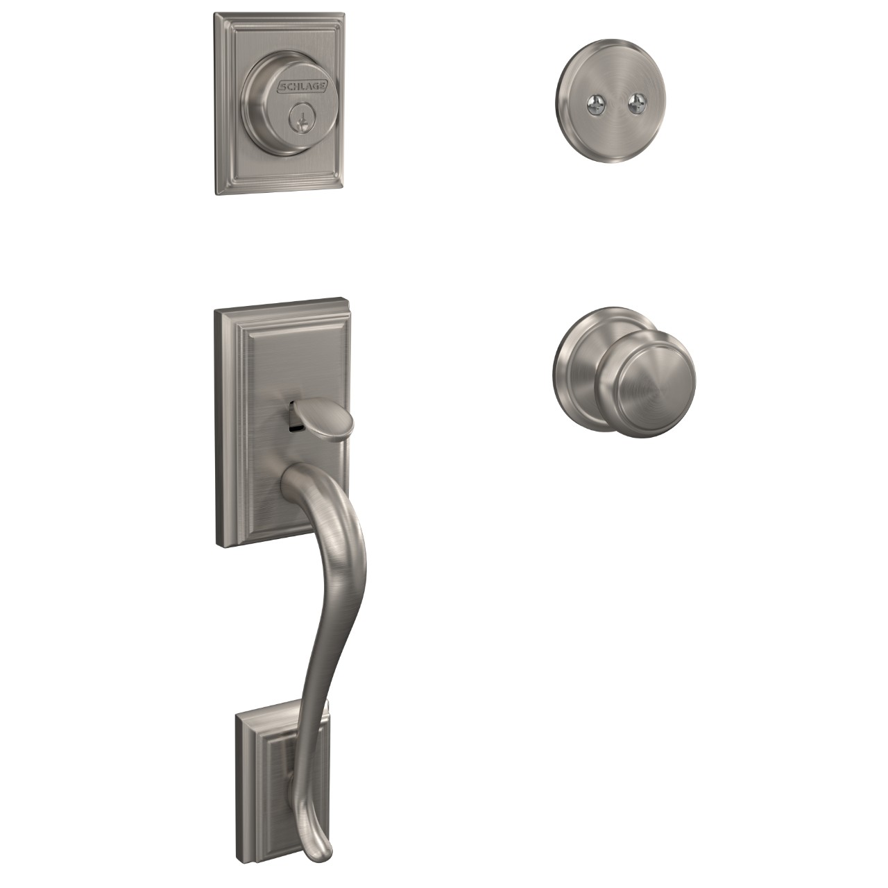 Custom Inactive Handleset and Andover Knob with Alden Trim