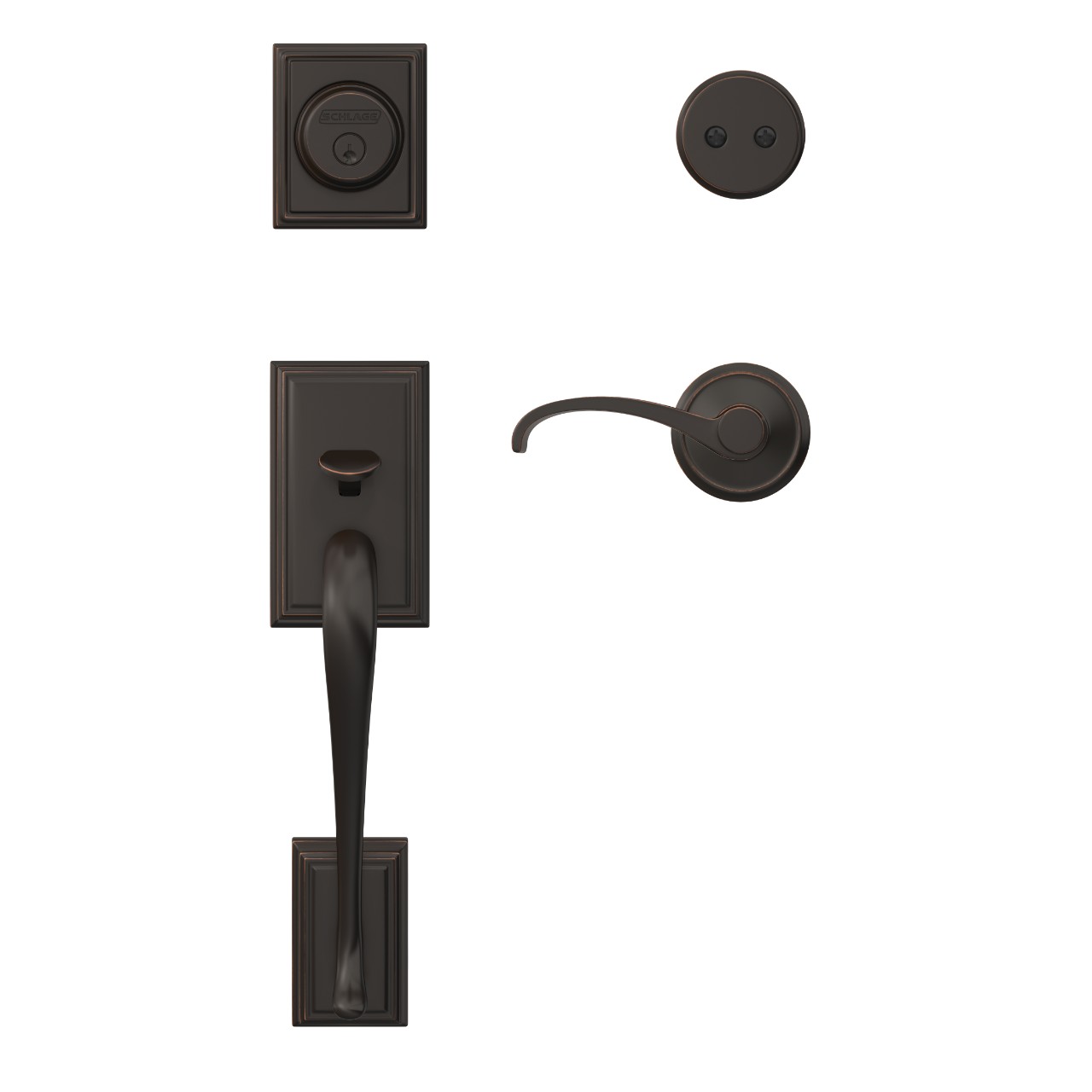 Custom Inactive Handleset and Whitney Lever with Alden Trim