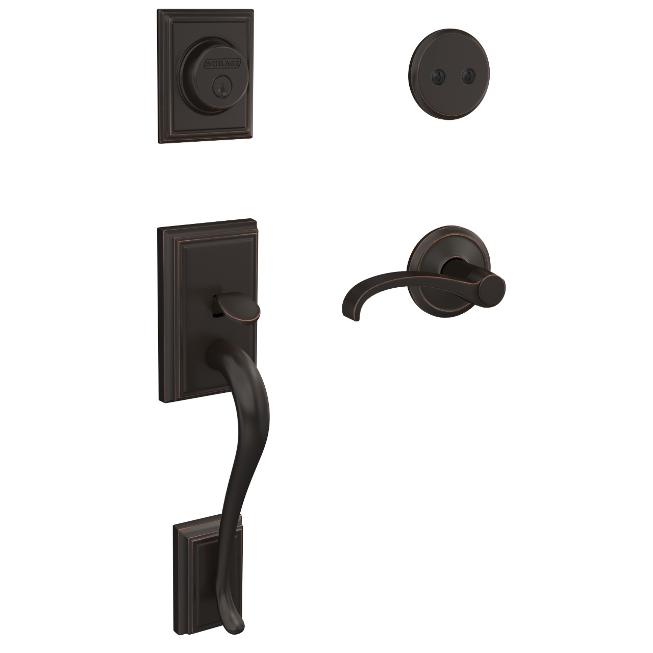 Custom Inactive Handleset and Whitney Lever with Alden Trim