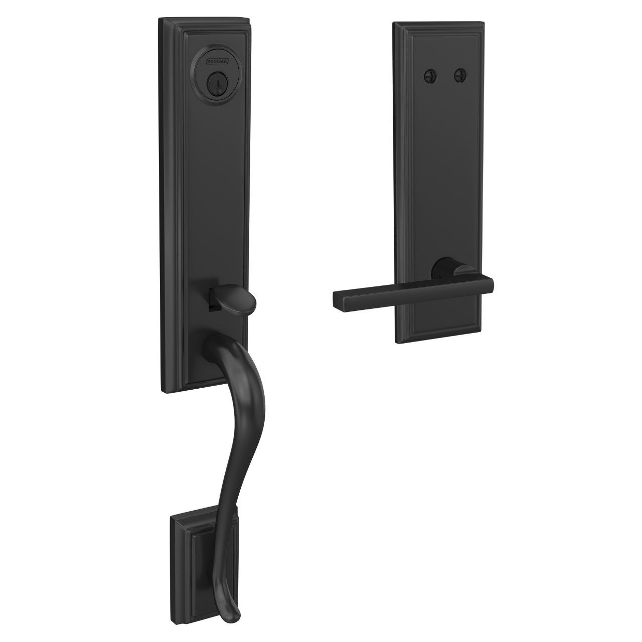 Custom 3/4 trim Inactive Handleset and Latitude Lever with Addison Trim