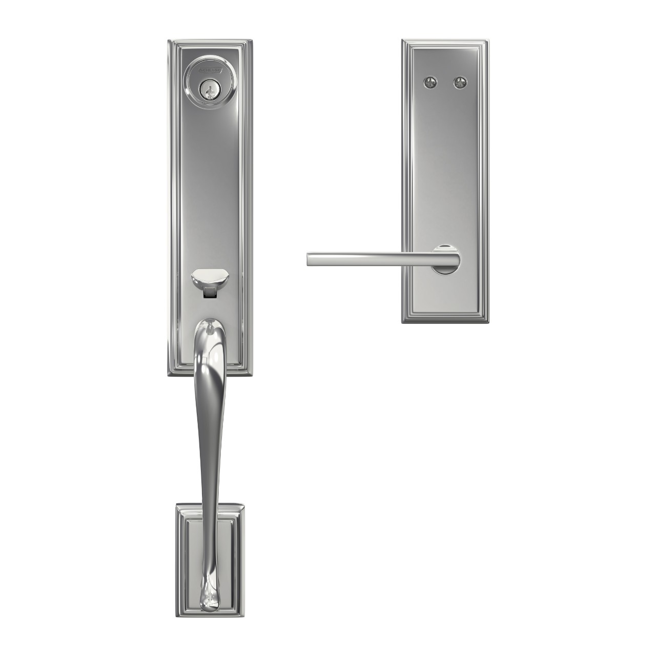 Custom 3/4 trim Inactive Handleset and Latitude Lever with Addison Trim